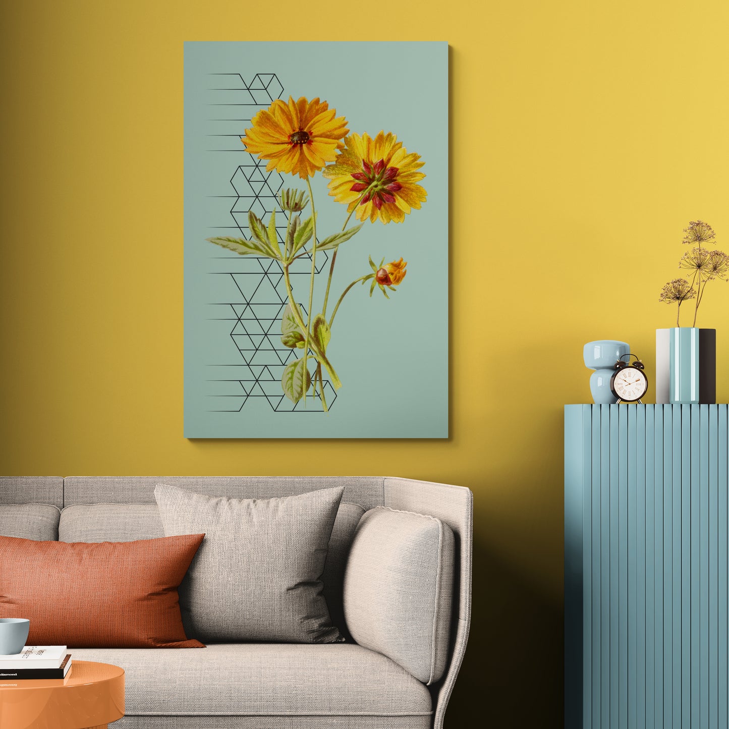 Calendula Officinalis Botanical Print